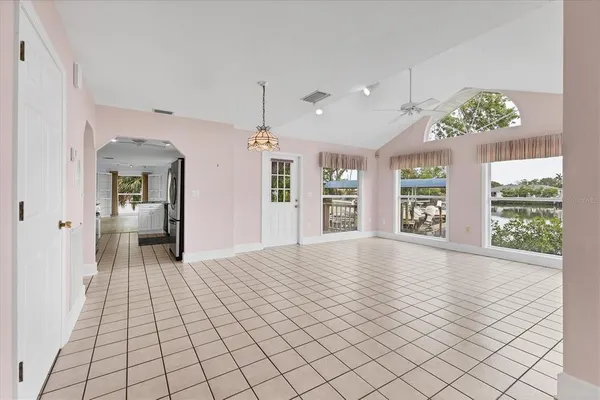 a view of an empty room and window