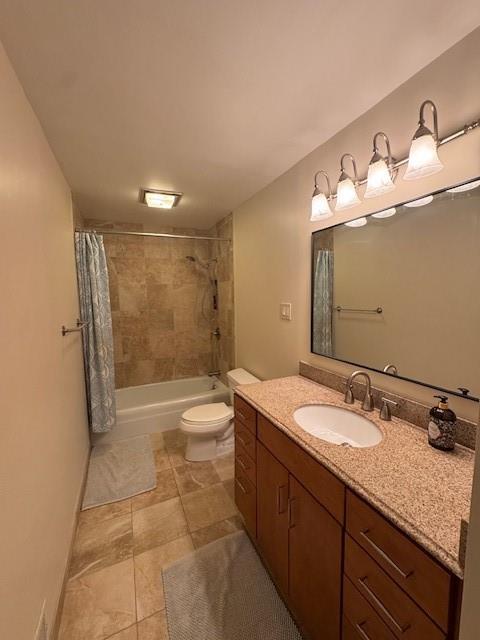 192 Kings Row Northeast Marietta, GA 30067 - Photo 18 of 34 a bathroom with a granite countertop sink a toilet and shower