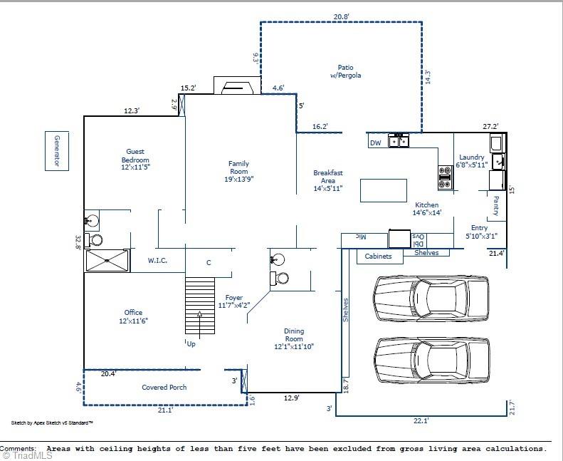 6694 Fegan Road Summerfield, NC 27358 - Photo 34 of 35 Floor Plan - First Floor