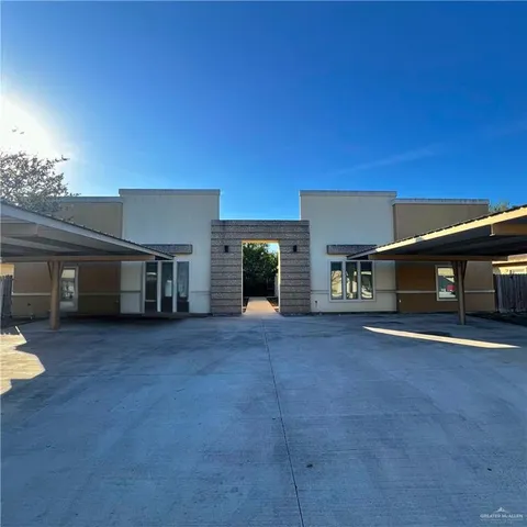 a view of a house with a garage