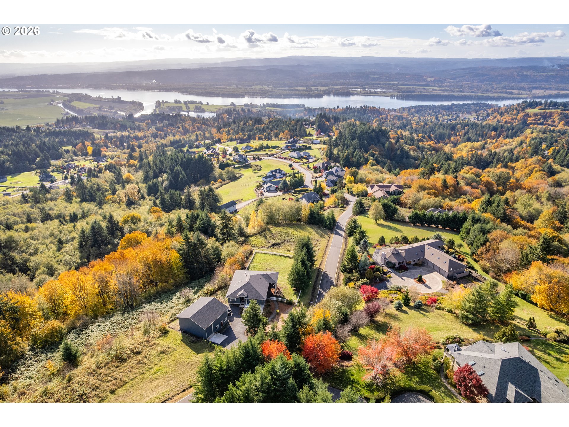 560 Varsity Road Kalama, WA 98625 - Photo 14 of 22 an aerial view of residential houses with outdoor space