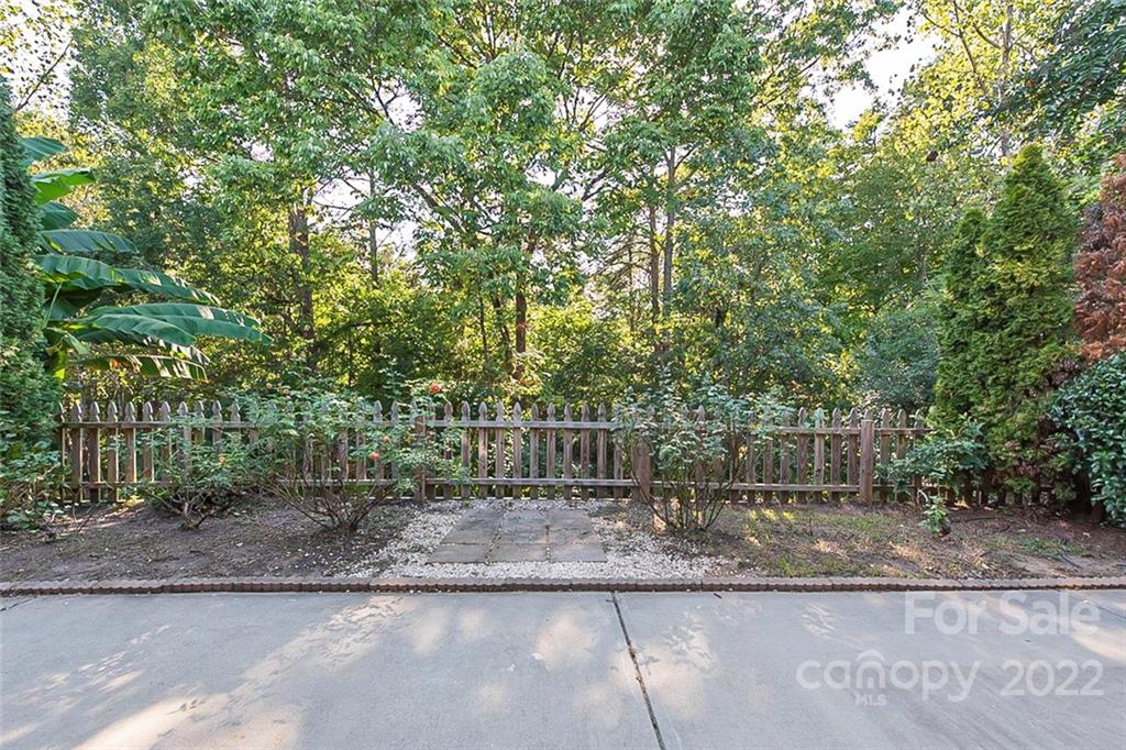 7632 Black Hawk Lane Tega Cay, SC 29708 - Photo 14 of 16 a backyard of a house with lots of trees