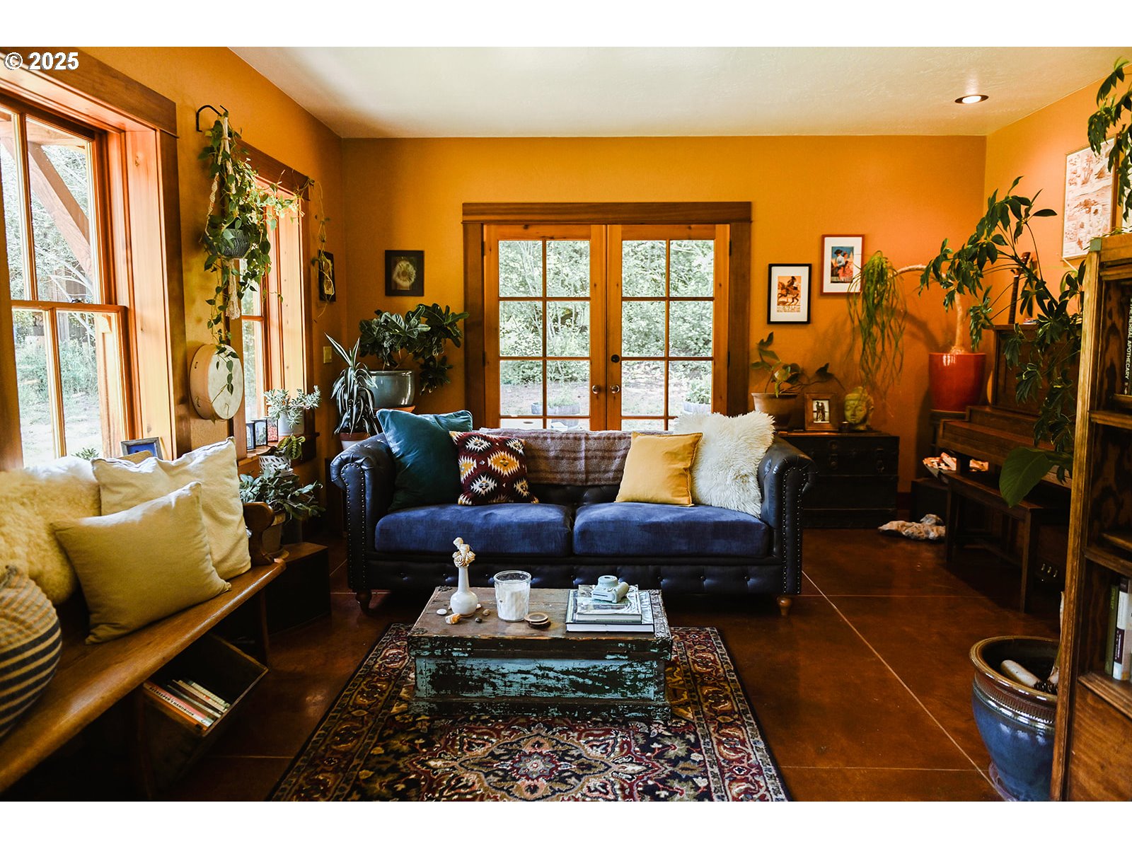 230 Jennings Road Trout Lake, WA 98650 - Photo 2 of 47 a living room with furniture and a floor to ceiling window