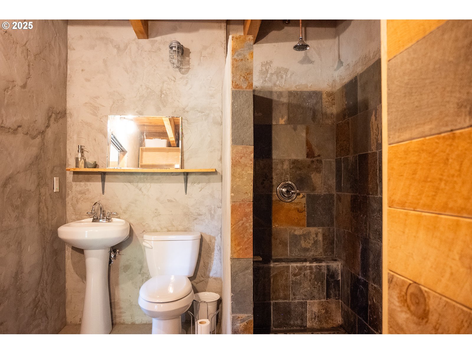 230 Jennings Road Trout Lake, WA 98650 - Photo 37 of 47 a bathroom with a toilet sink and shower