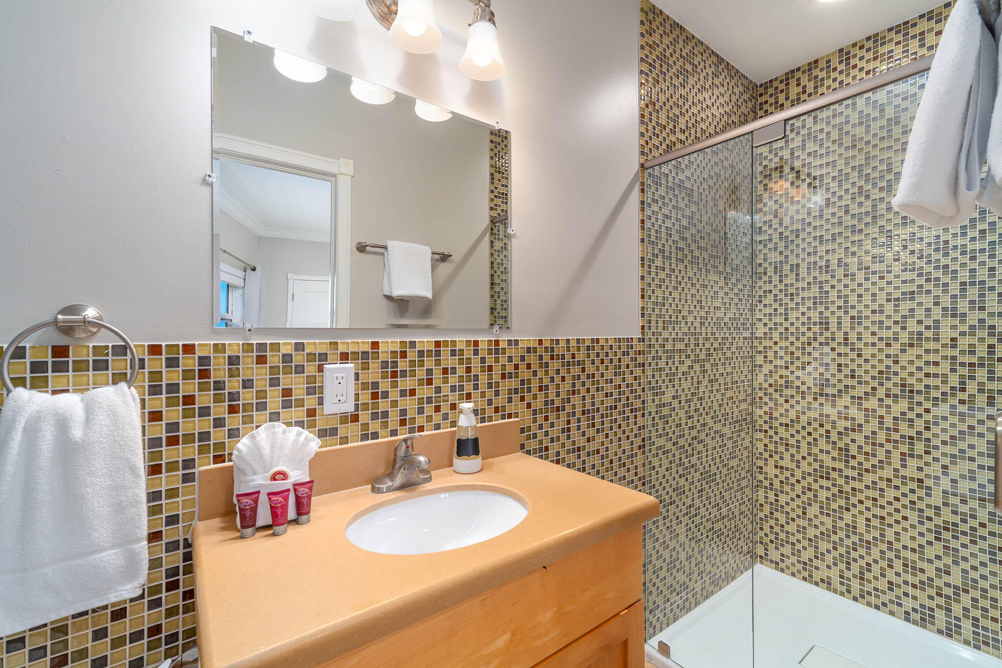 31473 Warner Street Big Pine Key, FL 33043 - Photo 23 of 49 a bathroom with a sink a vanity and a mirror