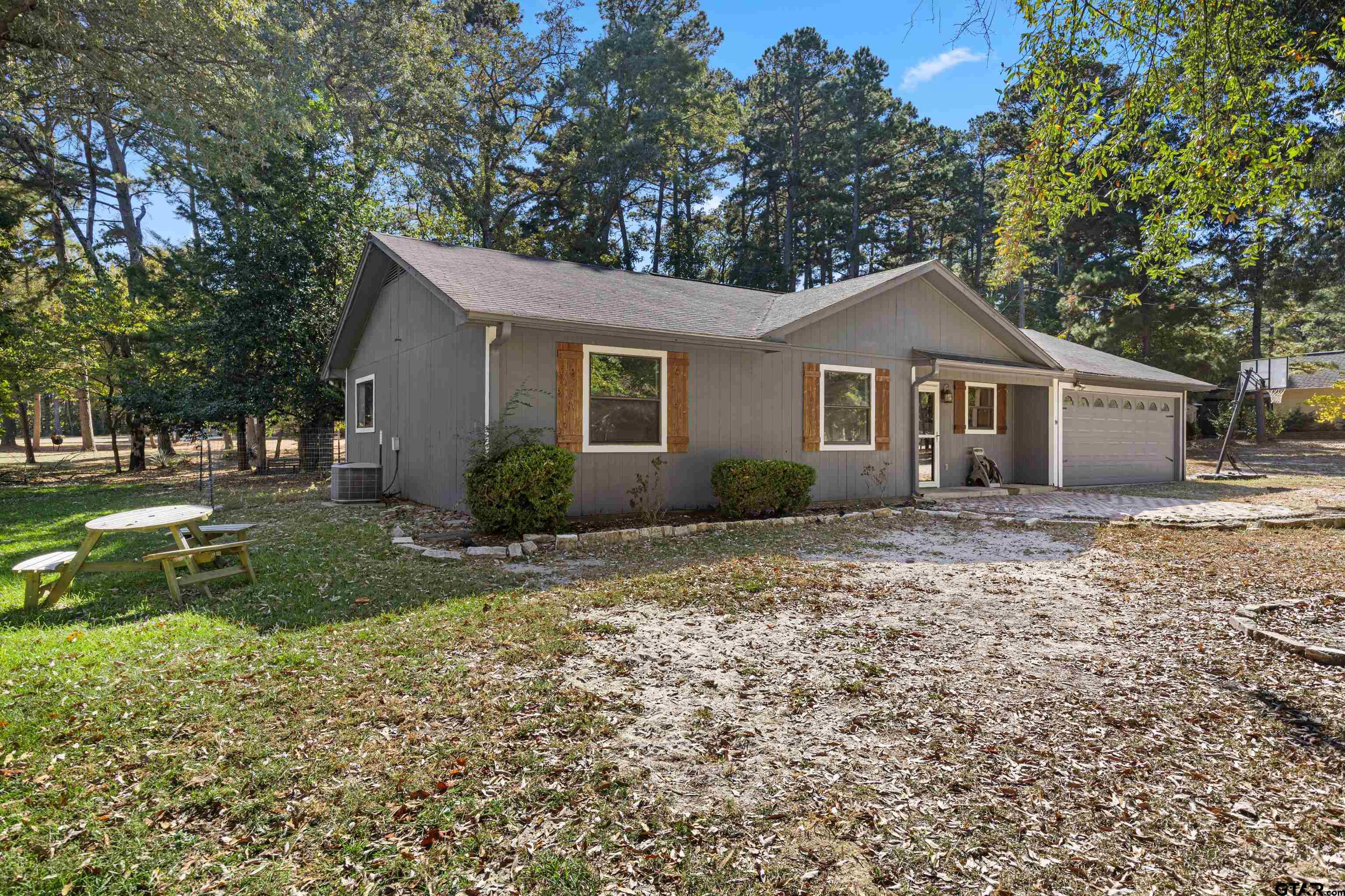 473 Meadow View Path Holly Lake Ranch, TX 75765 - Photo 10 of 37 a view of a yard in front of a house with large trees