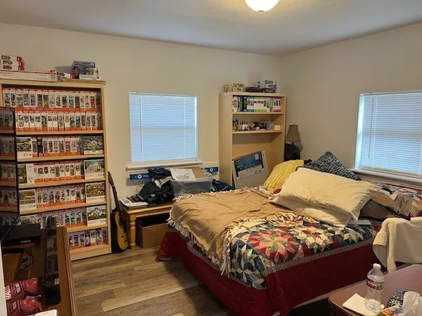 a view of storage and utility room with washer and dryer