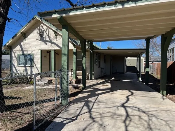a view of a house with a patio