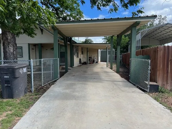 a view of a house with a patio