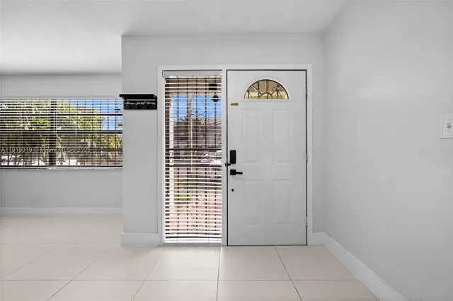 a view of front door