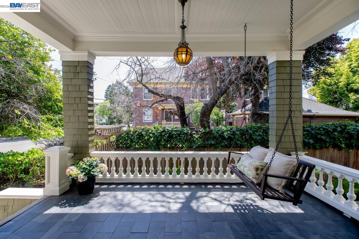 1111 Union Street Alameda, CA 94501 - Photo 5 of 57 a view of a bench in balcony