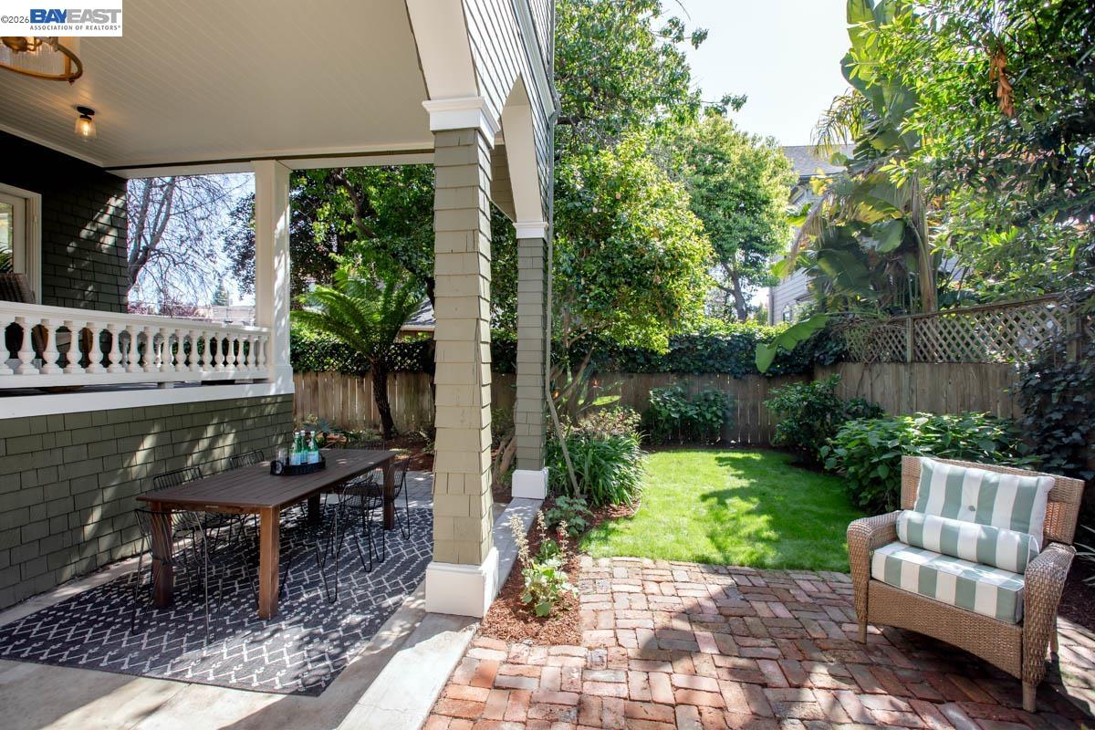 1111 Union Street Alameda, CA 94501 - Photo 51 of 57 a view of a chair and tables in the patio