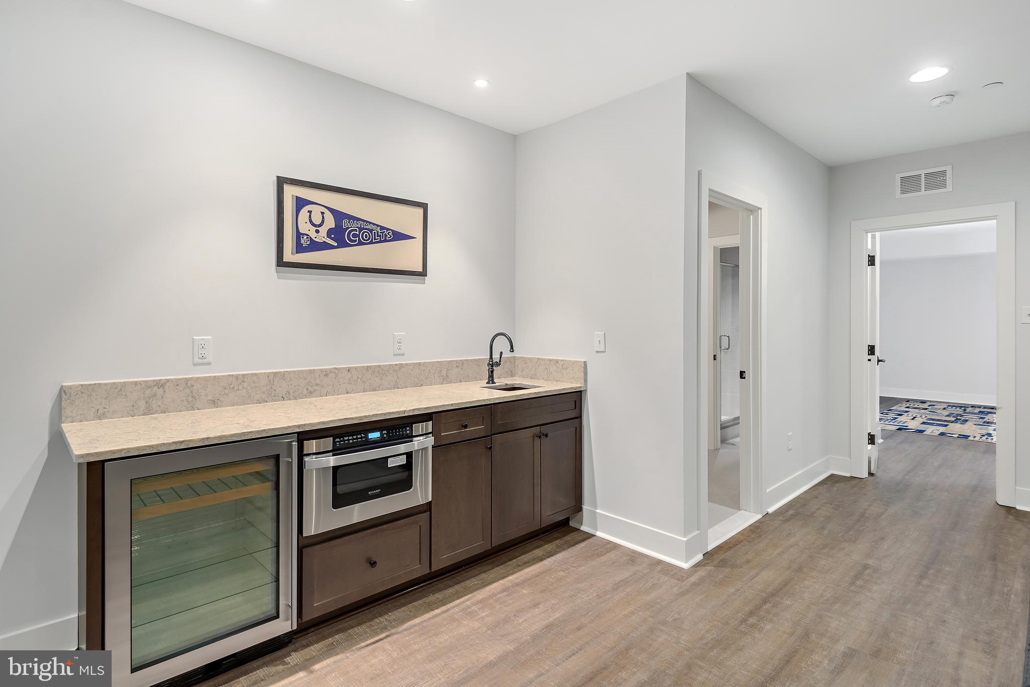 12962 Highland Road Highland, MD 20777 - Photo 55 of 74 Wet Bar w/Mini Frig & Built-In Microwave