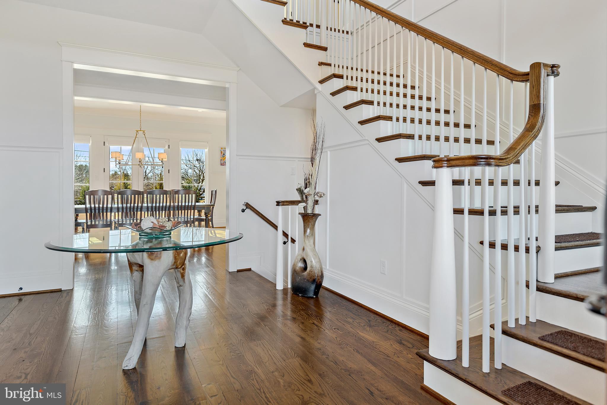 12962 Highland Road Highland, MD 20777 - Photo 6 of 74 Entry Foyer with Wooden Spiral Stairwell