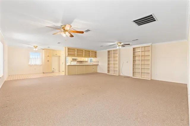 a view of an empty room