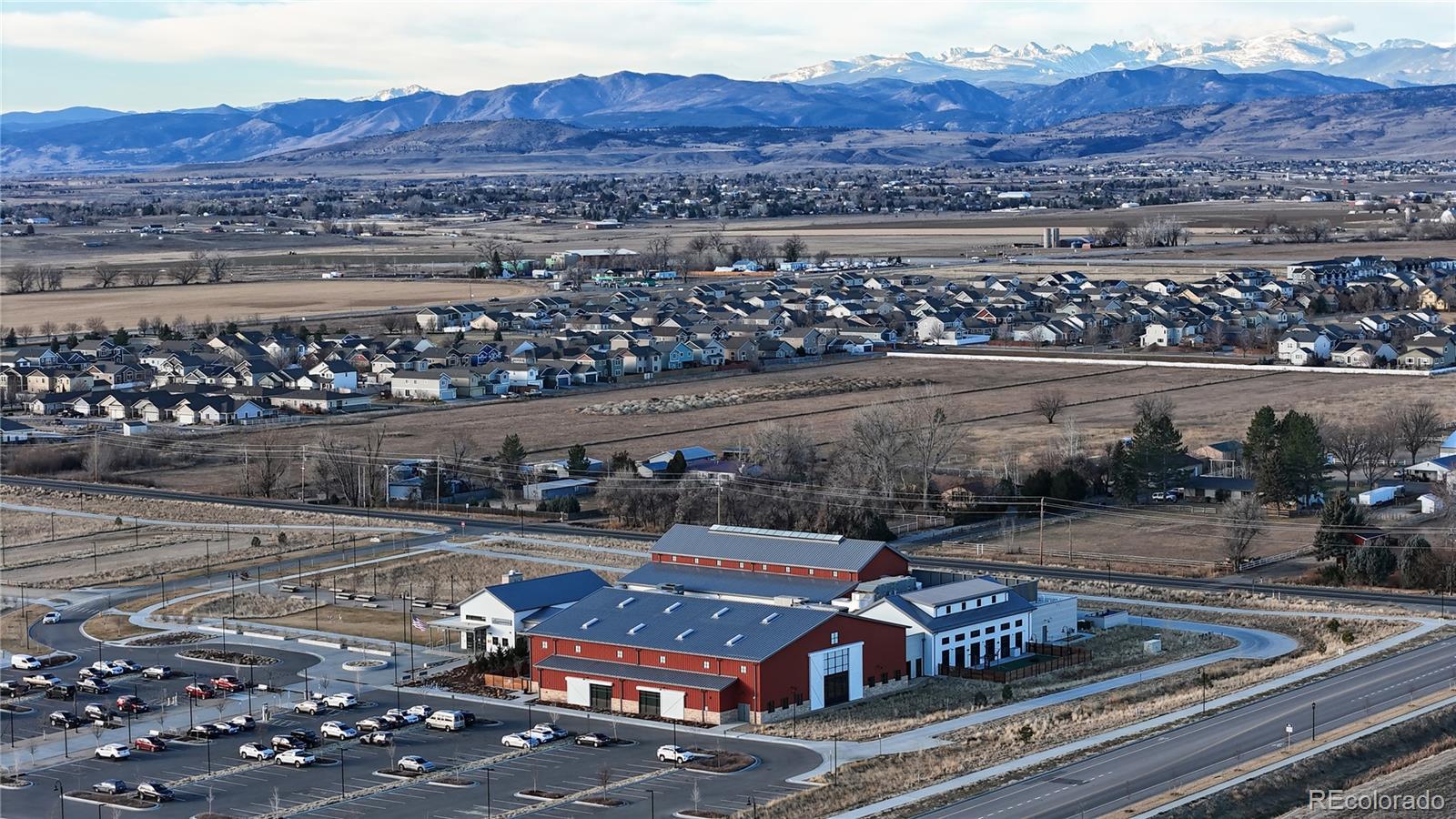1562 Sun River Road Berthoud, CO 80513 - Photo 43 of 46 a view of a terrace with a bench