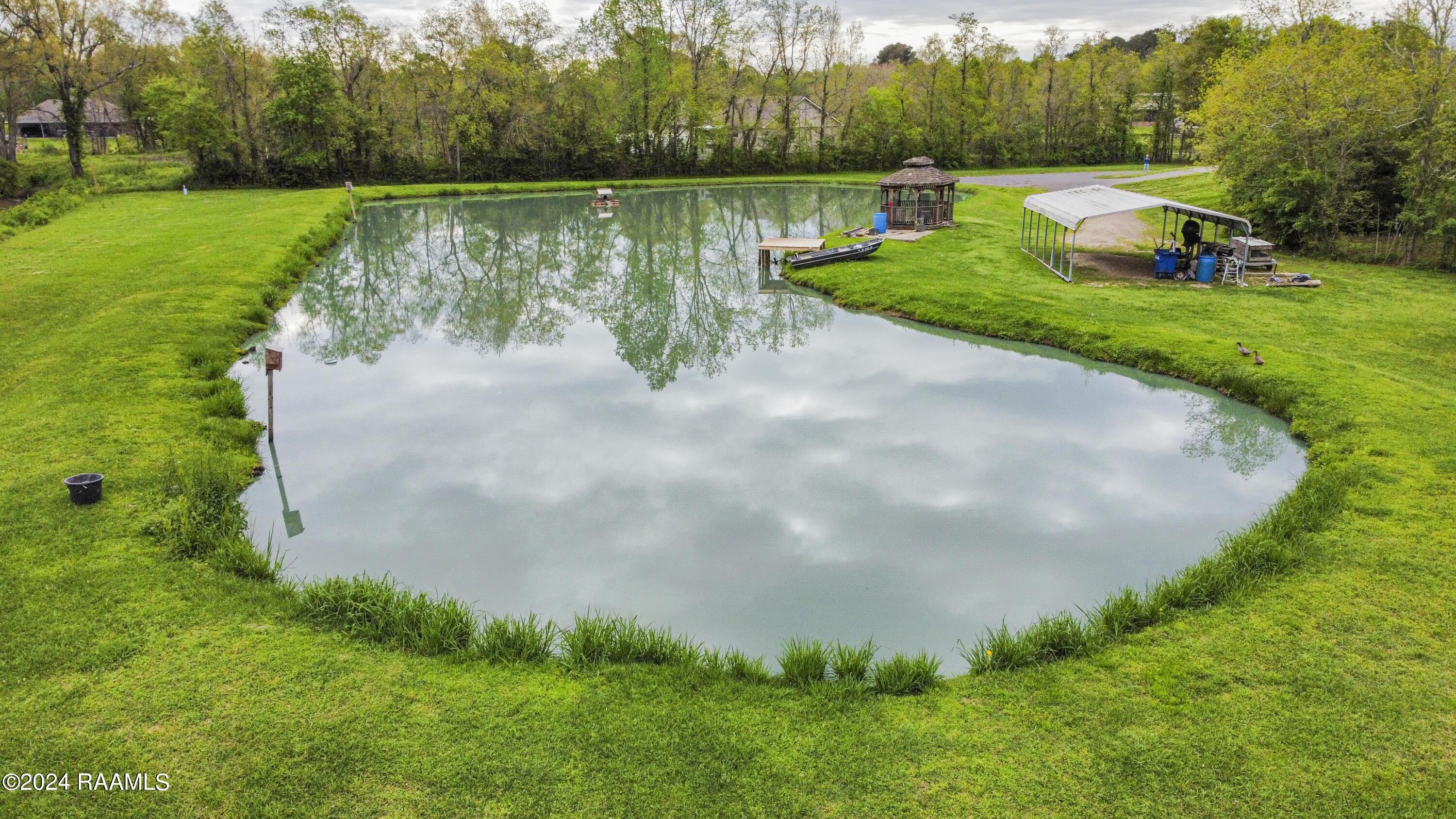 916 Sharon Drive Youngsville, LA 70592 - Photo 28 of 37 Pond Drone1