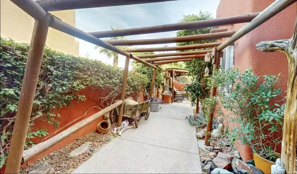 a view of outdoor space with seating area