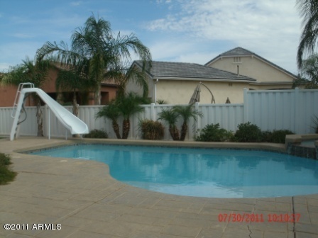 2756 East Virginia Street Gilbert, AZ 85296 - Photo 9 of 10 Pool with slide
