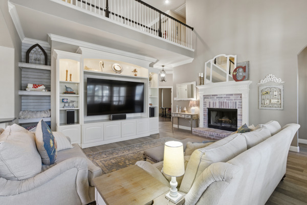 464 Monahans Drive Georgetown, TX 78628 - Photo 11 of 39 a living room with furniture and a flat screen tv