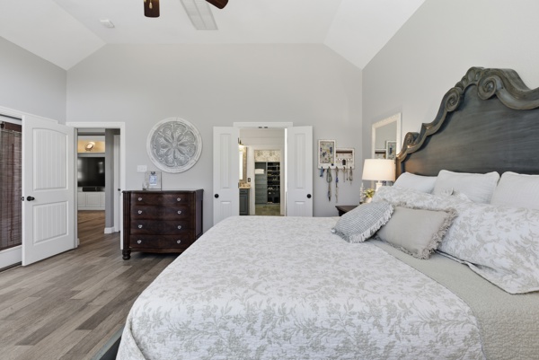 464 Monahans Drive Georgetown, TX 78628 - Photo 19 of 39 a bed room with a bed and a television