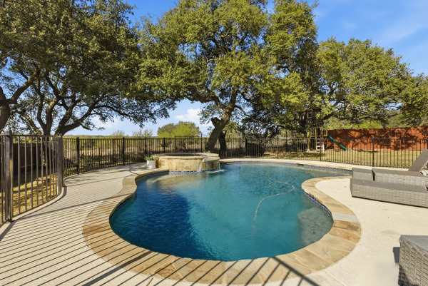 464 Monahans Drive Georgetown, TX 78628 - Photo 34 of 39 a view of a swimming pool with an outdoor space