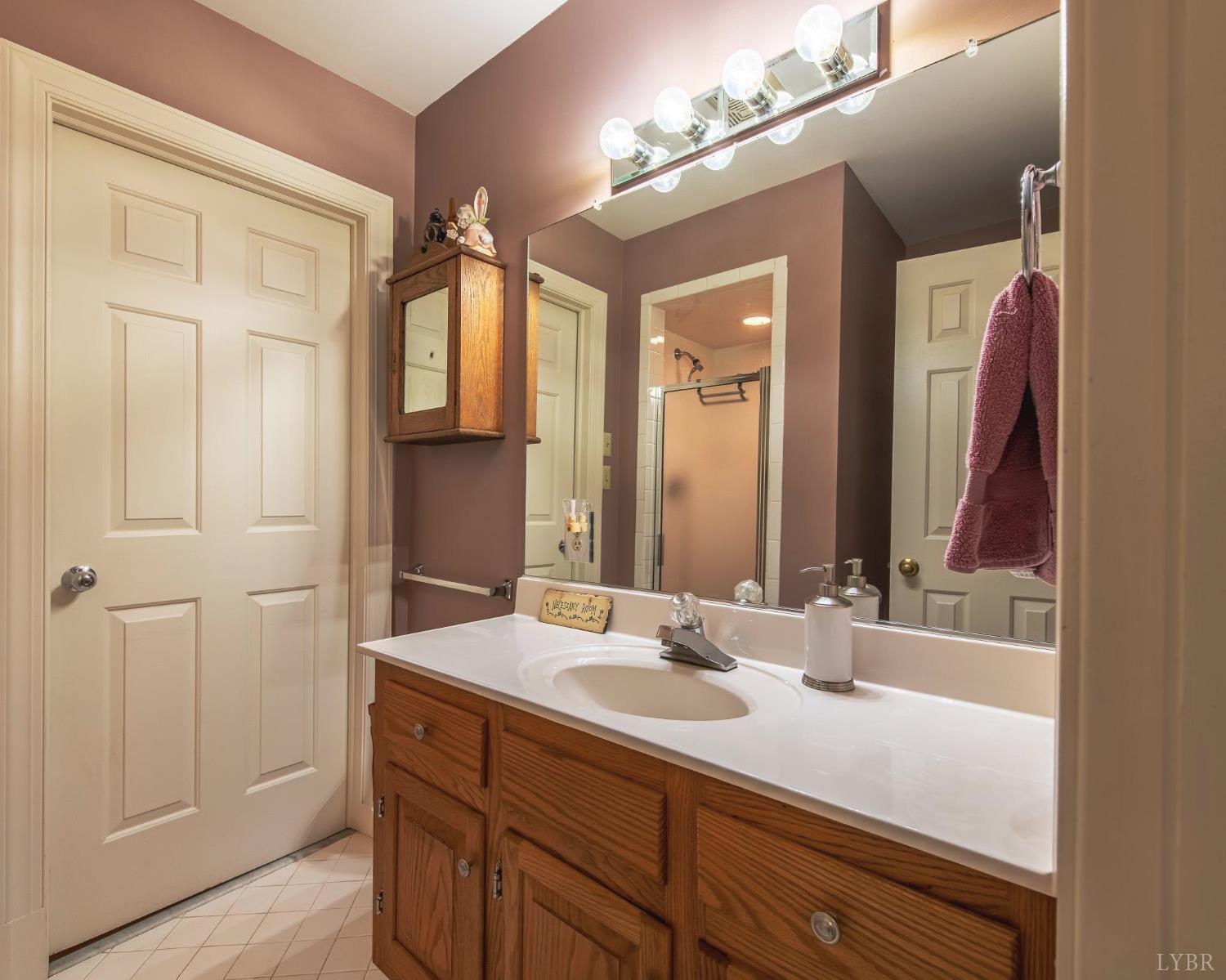 2667 Union Church Road Gladstone, VA 24553 - Photo 35 of 75 a bathroom with a sink and a mirror