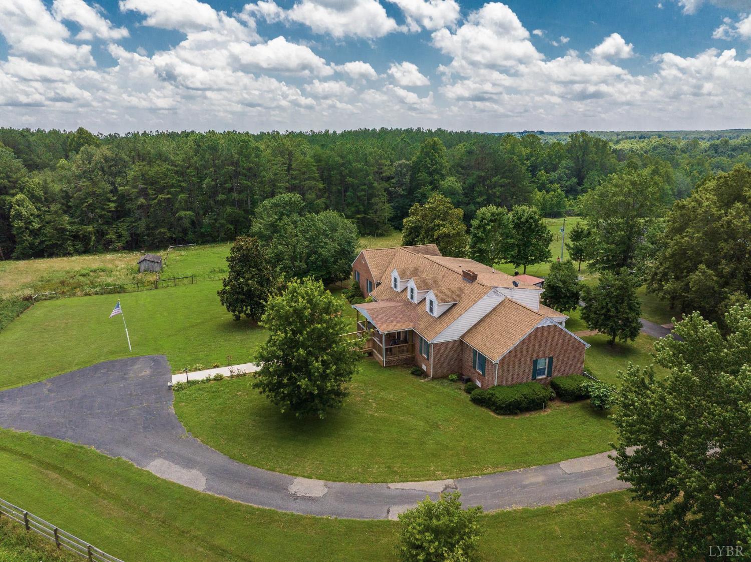 2667 Union Church Road Gladstone, VA 24553 - Photo 5 of 75 an aerial view of a house with a yard