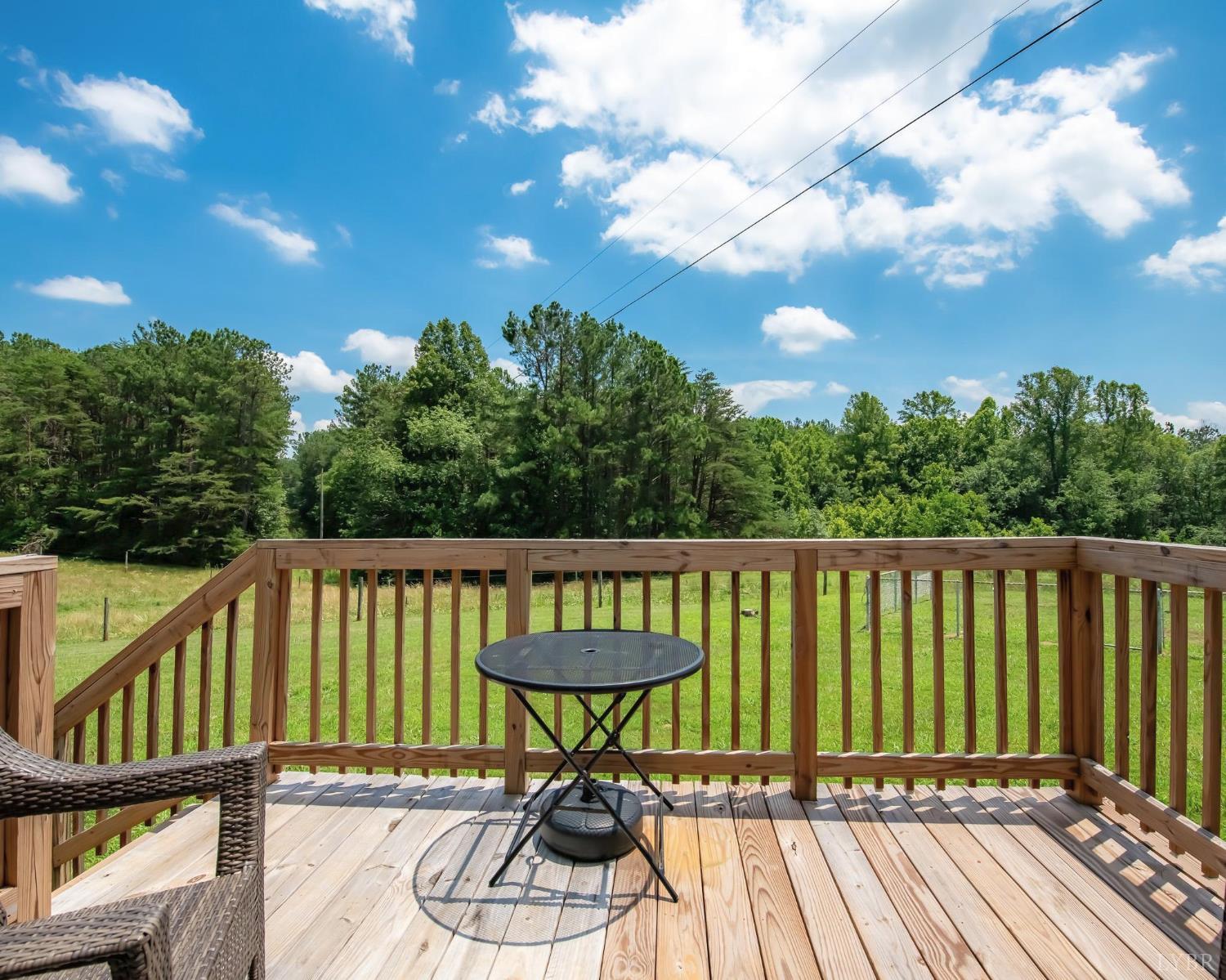 2667 Union Church Road Gladstone, VA 24553 - Photo 71 of 75 a view of a balcony with wooden floor and outdoor seating