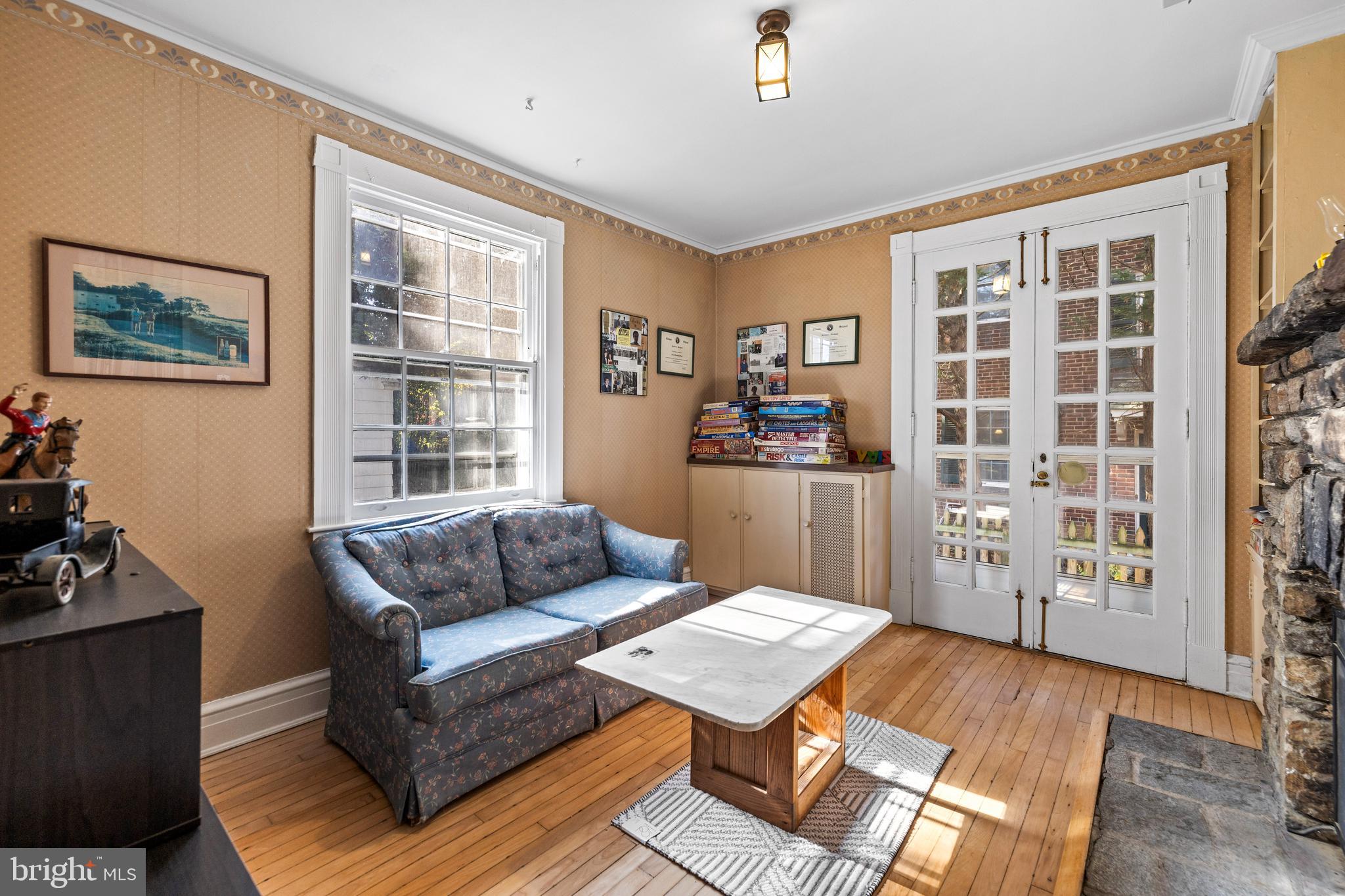 327 Broxton Road Baltimore, MD 21212 - Photo 18 of 47 The den has French doors to the patio.