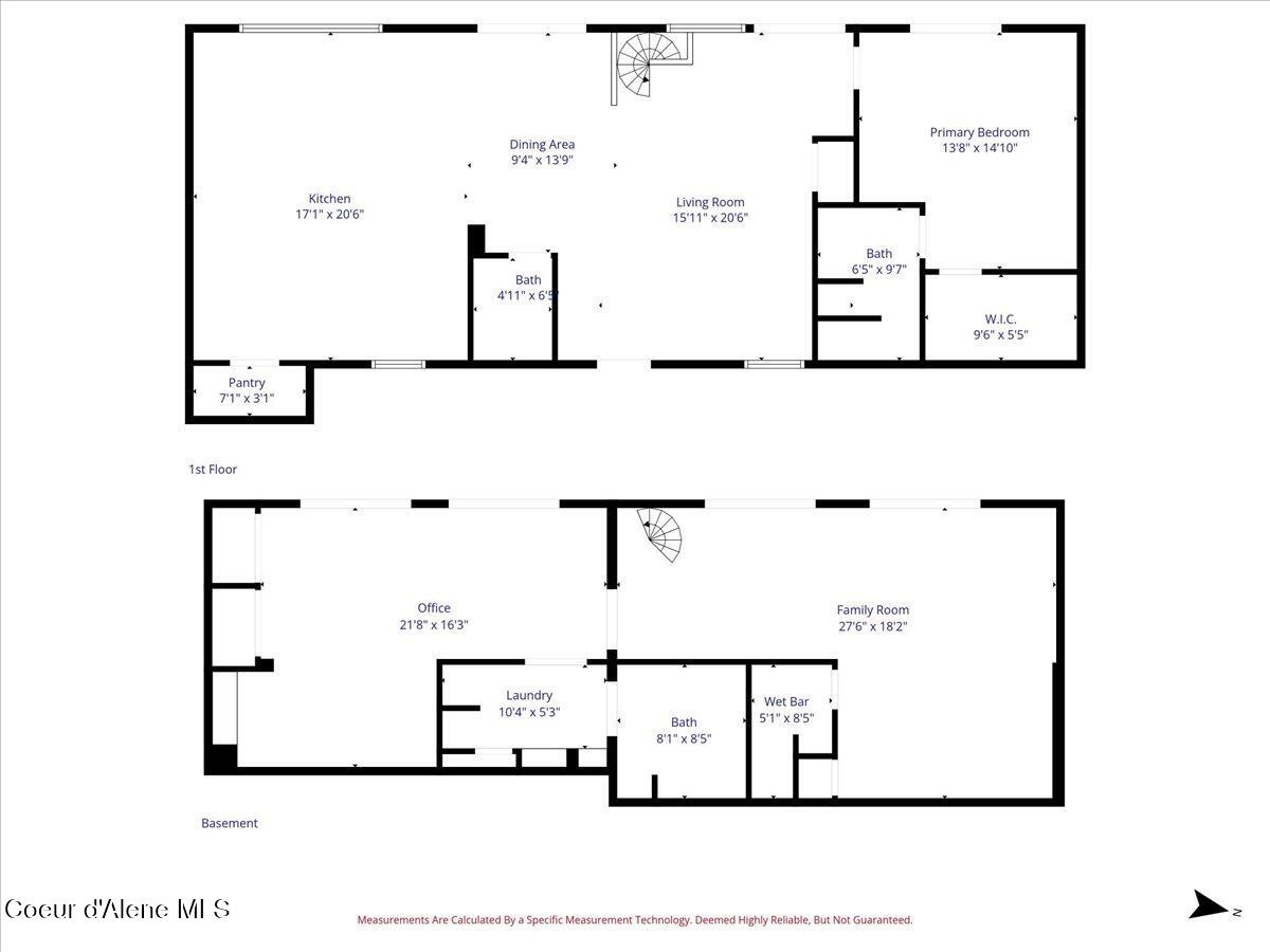 2937 East Upper Hayden Lake Road Hayden, ID 83835 - Photo 50 of 50 Floor Plan