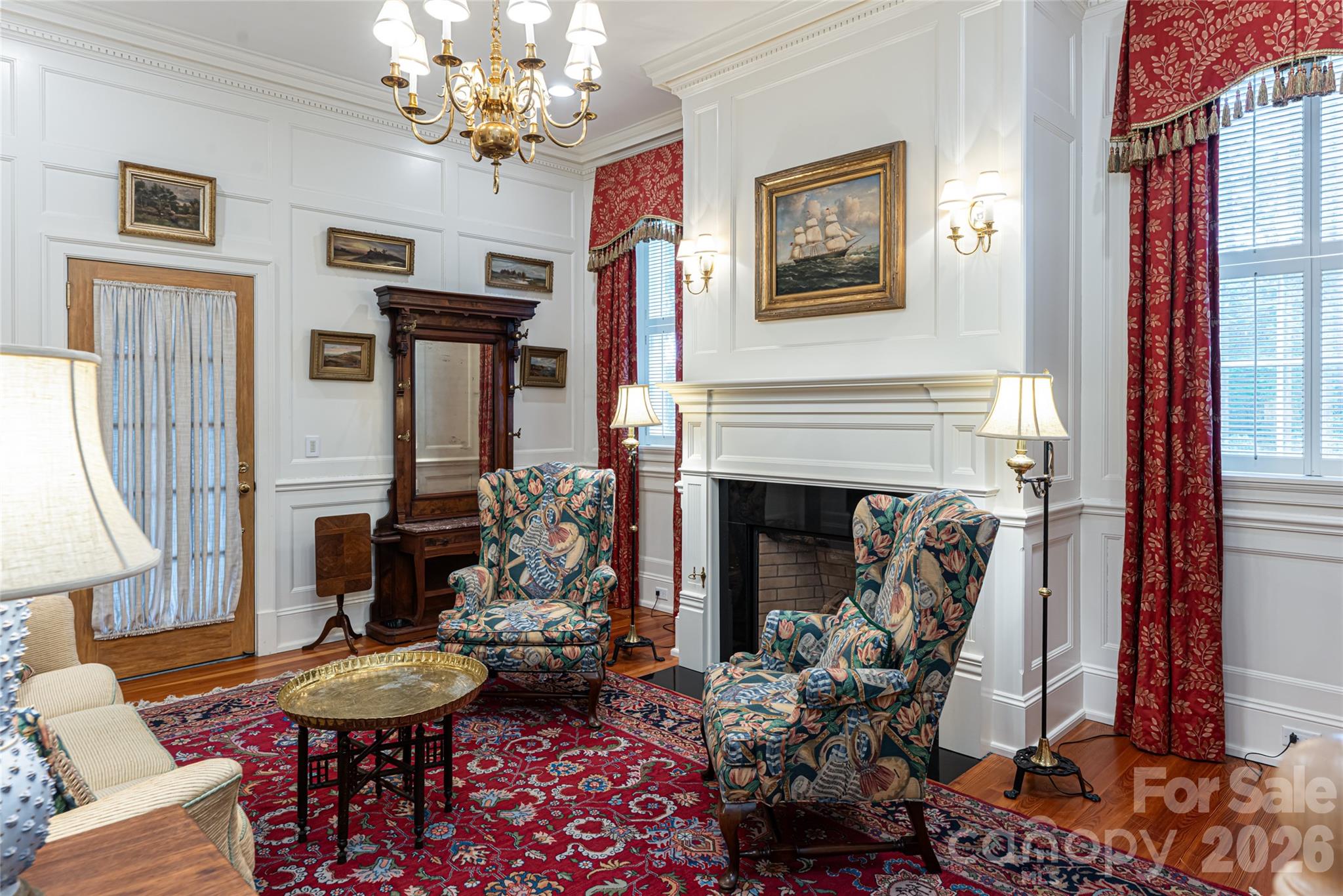 324 Vanderbilt Road Asheville, NC 28803 - Photo 21 of 48 a living room with furniture and a fireplace