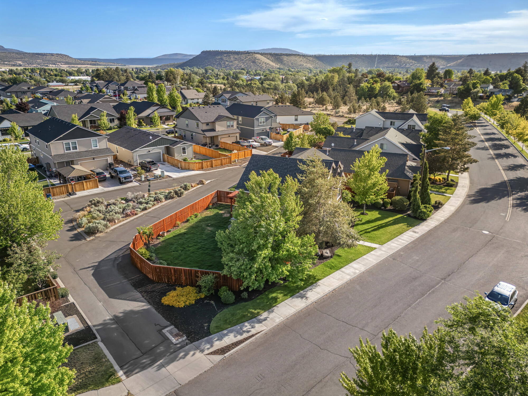 1402 Northeast Hudspeth Road Prineville, OR 97754 - Photo 31 of 36 an aerial view of residential houses with outdoor space