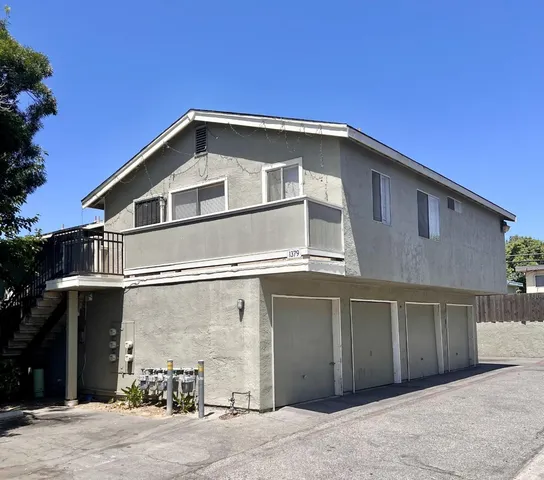 a view of a house with a garage