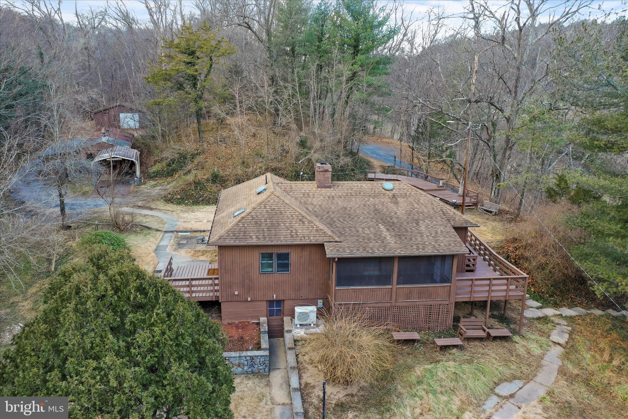 84 Funk Road Strasburg, VA 22657 - Photo 32 of 45 an aerial view of a house with a yard