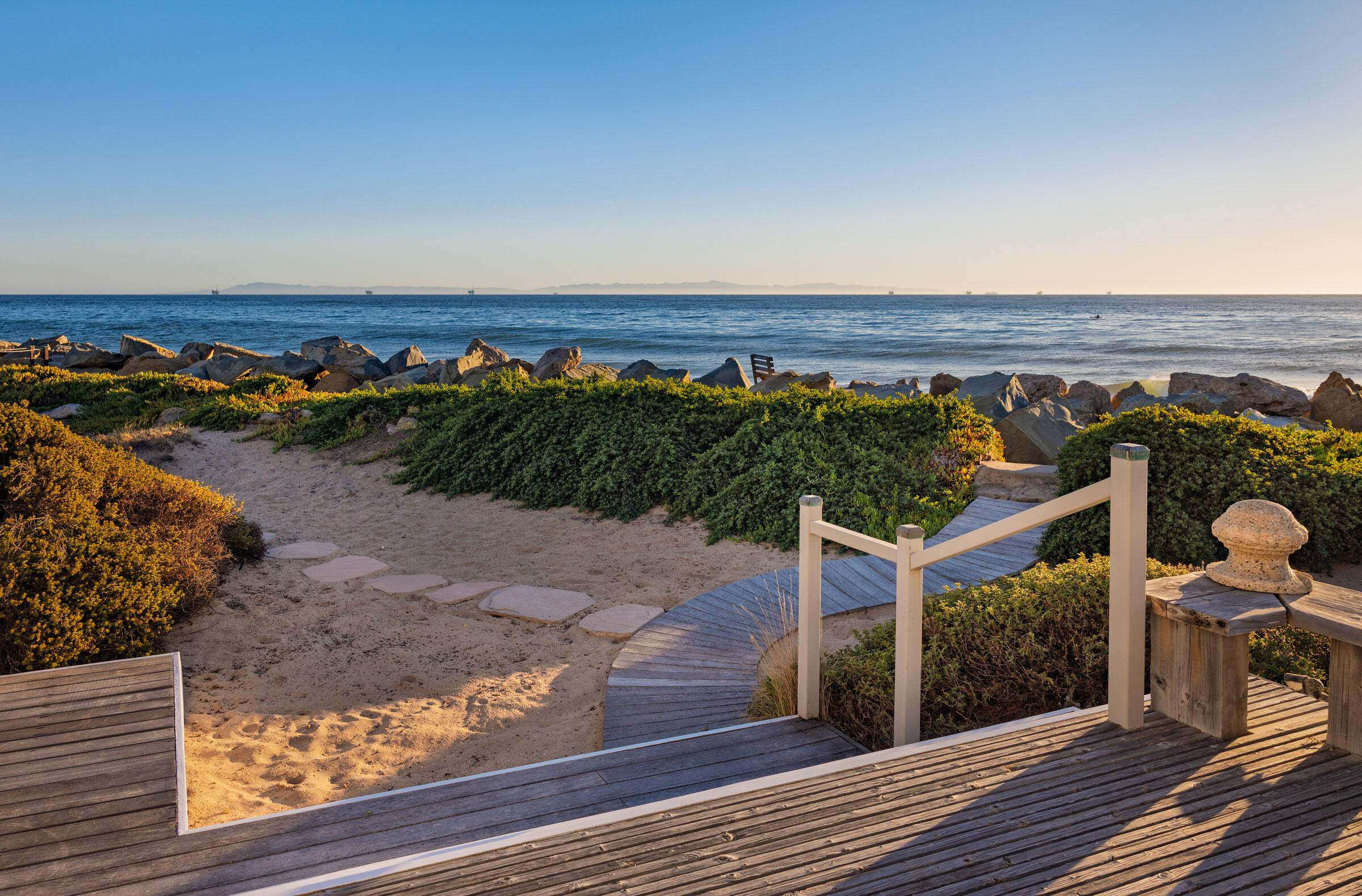 571 Sand Point Road Carpinteria, CA 93013 - Photo 27 of 49 a view of a balcony with an ocean view