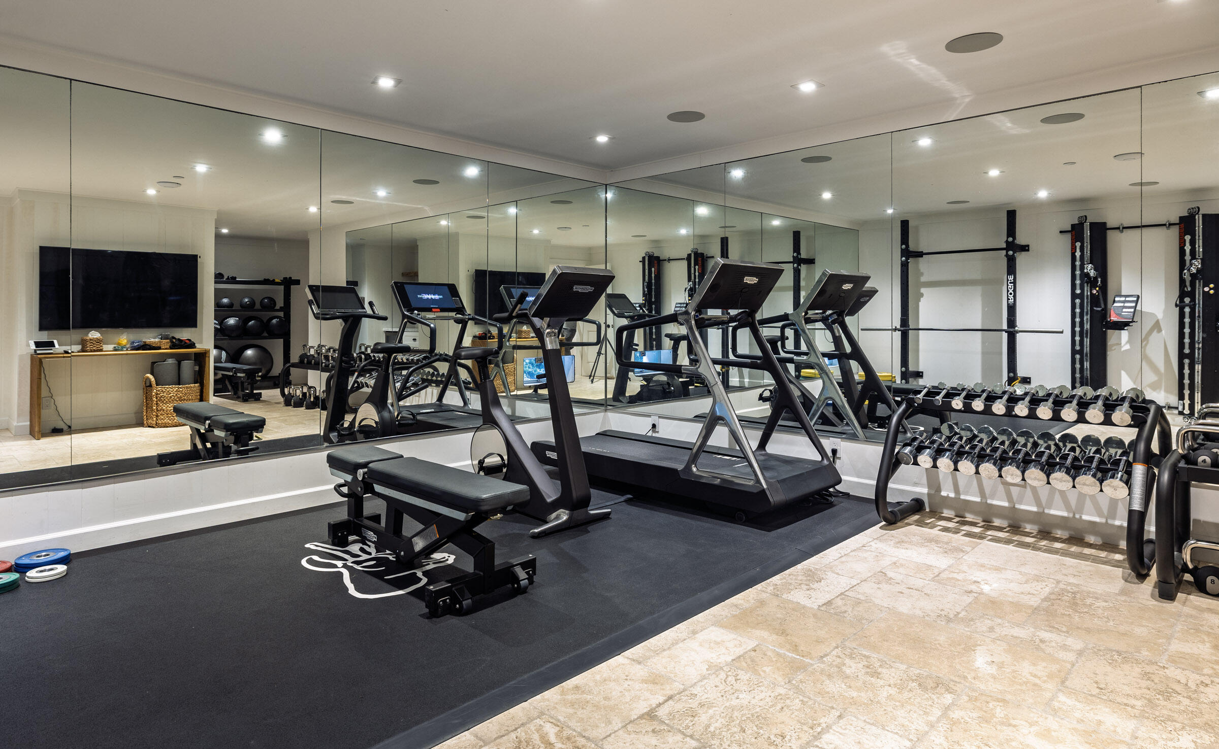 571 Sand Point Road Carpinteria, CA 93013 - Photo 40 of 49 a view of a room with gym equipment