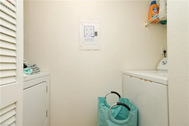 a view of balcony and yard