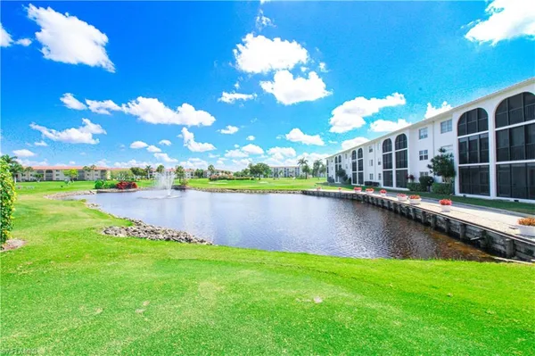 a view of an outdoor space with a lake view