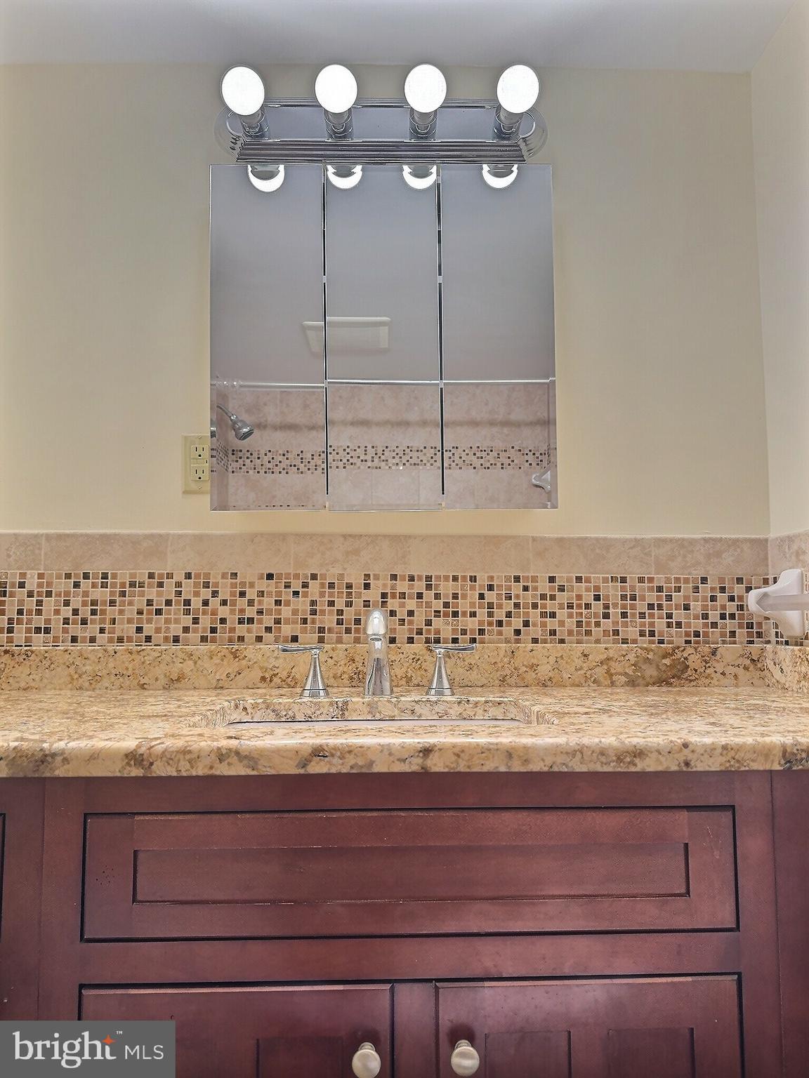 3136 Brinkley Road, Unit 204 Temple Hills, MD 20748 - Photo 8 of 19 a bathroom with a sink and mirror