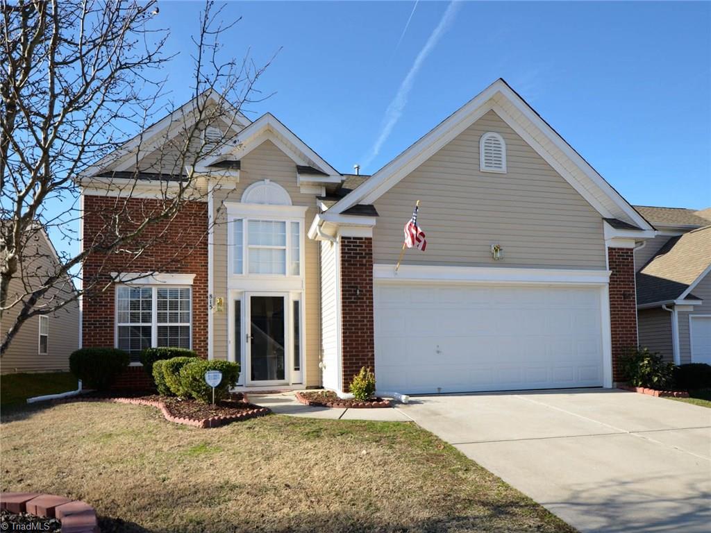 815 Hartley Hill Court High Point, NC 27265 - Photo 1 of 23 Front view of a well kept home with 2 car attached garage and back fenced yard.