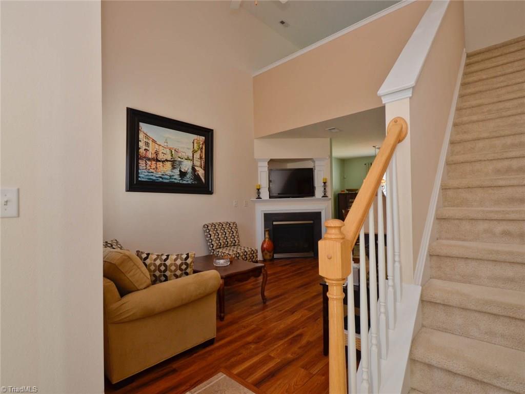 815 Hartley Hill Court High Point, NC 27265 - Photo 13 of 23 Entryway invites you to the formal living room with gleaming hardwoods or to second floor with bedrooms and bonus.