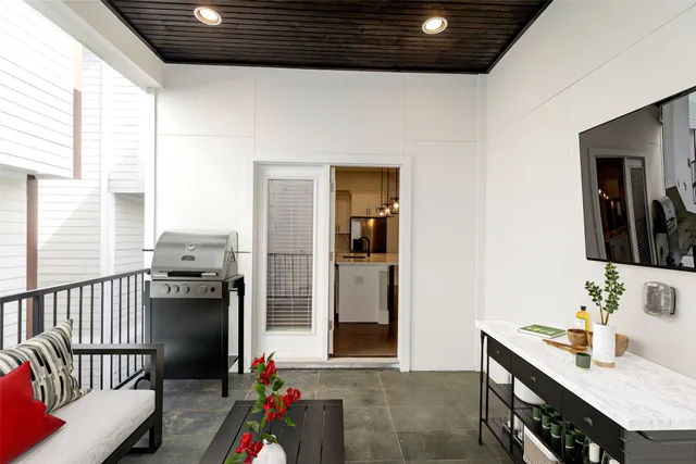 a very nice looking room with a large window