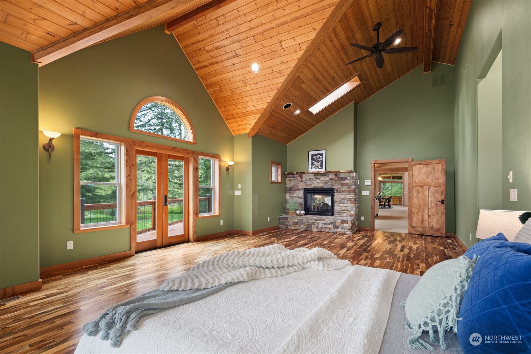 1815 High Noon Road Bellingham, WA 98226 - Photo 23 of 40 a bed room with a bed and a large window