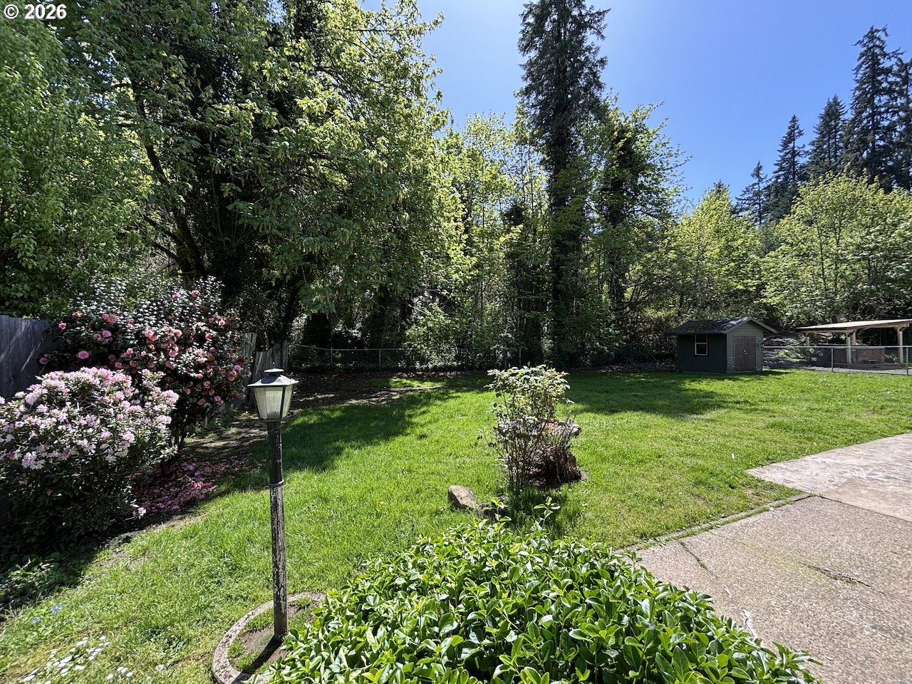 38684 Natures Garden Street Springfield, OR 97478 - Photo 25 of 26 a backyard of a house with lots of green space
