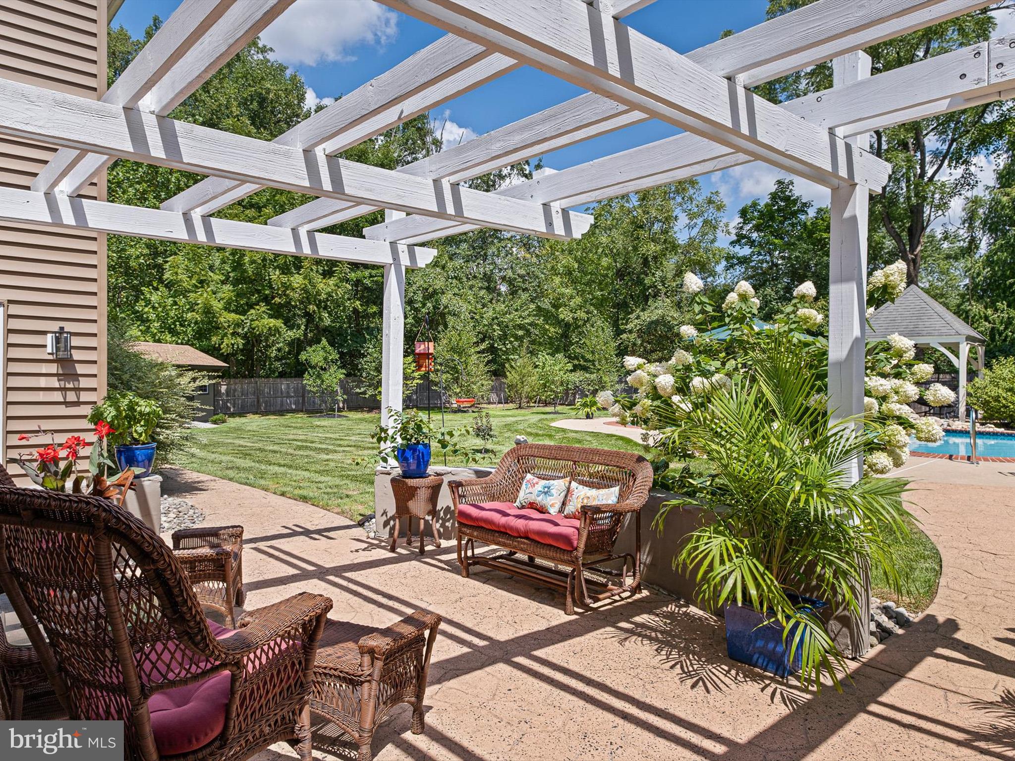 5240 Carversville Road Doylestown, PA 18902 - Photo 41 of 49 Patio with Pergola