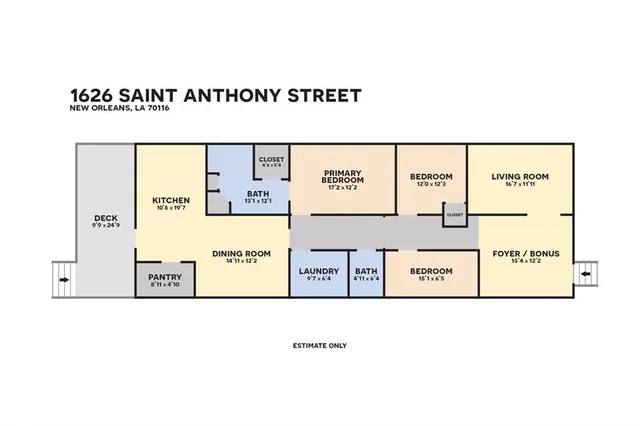$265,000 | 1626 St Anthony Street, New Orleans, LA 70116