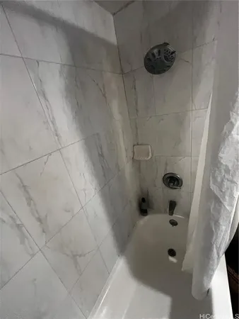 a bathroom with a tub
