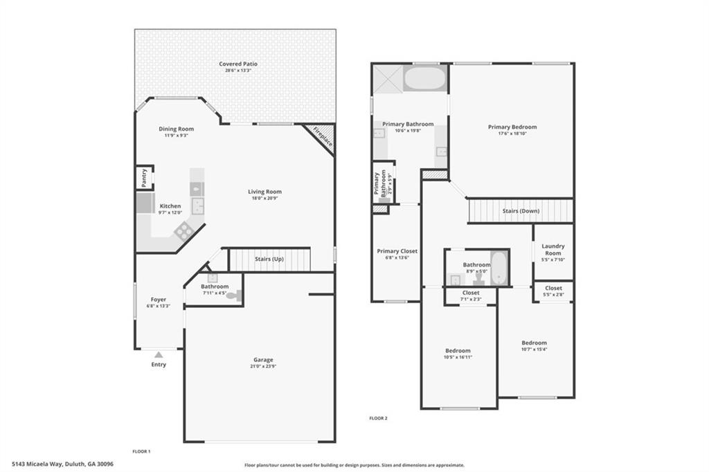 5143 Micaela Way Duluth, GA 30096 - Photo 18 of 18 a picture of a bathroom with mirror