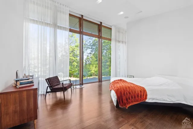 a view of kitchen with wooden floor